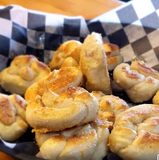 Garlic Cheese Knots.